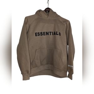 Fear Of God Essentials Light Brown Soft Fleece Pullover Size Small New With Tags